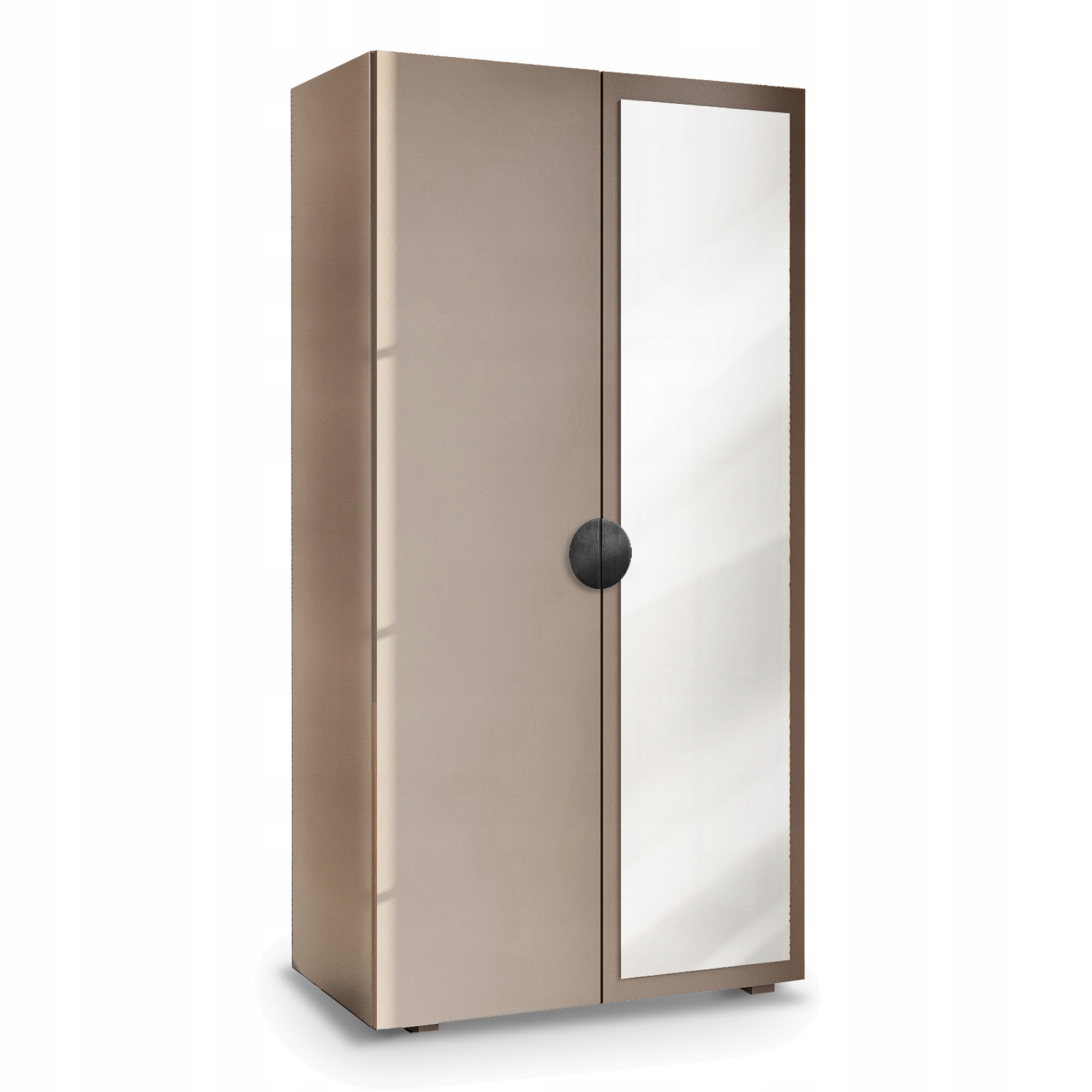 Skříň 90 CM S Výklopnou Předsíní Béžová Aria Úchytka Se Zrcadlem