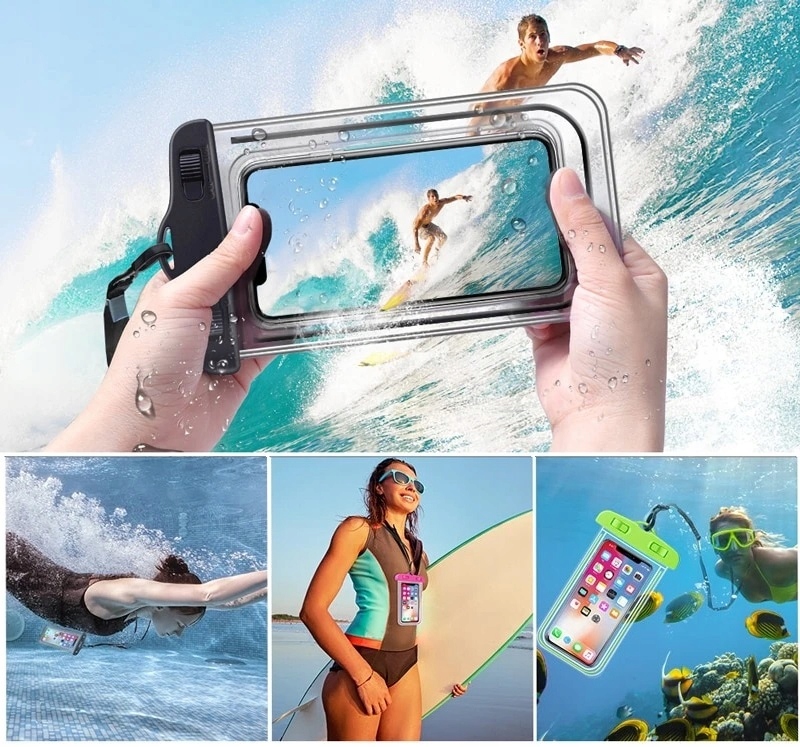ETUI WODOODPORNE POKROWIEC NA TELEFON PLAŻĘ BASEN Dedykowany model uniwersalne