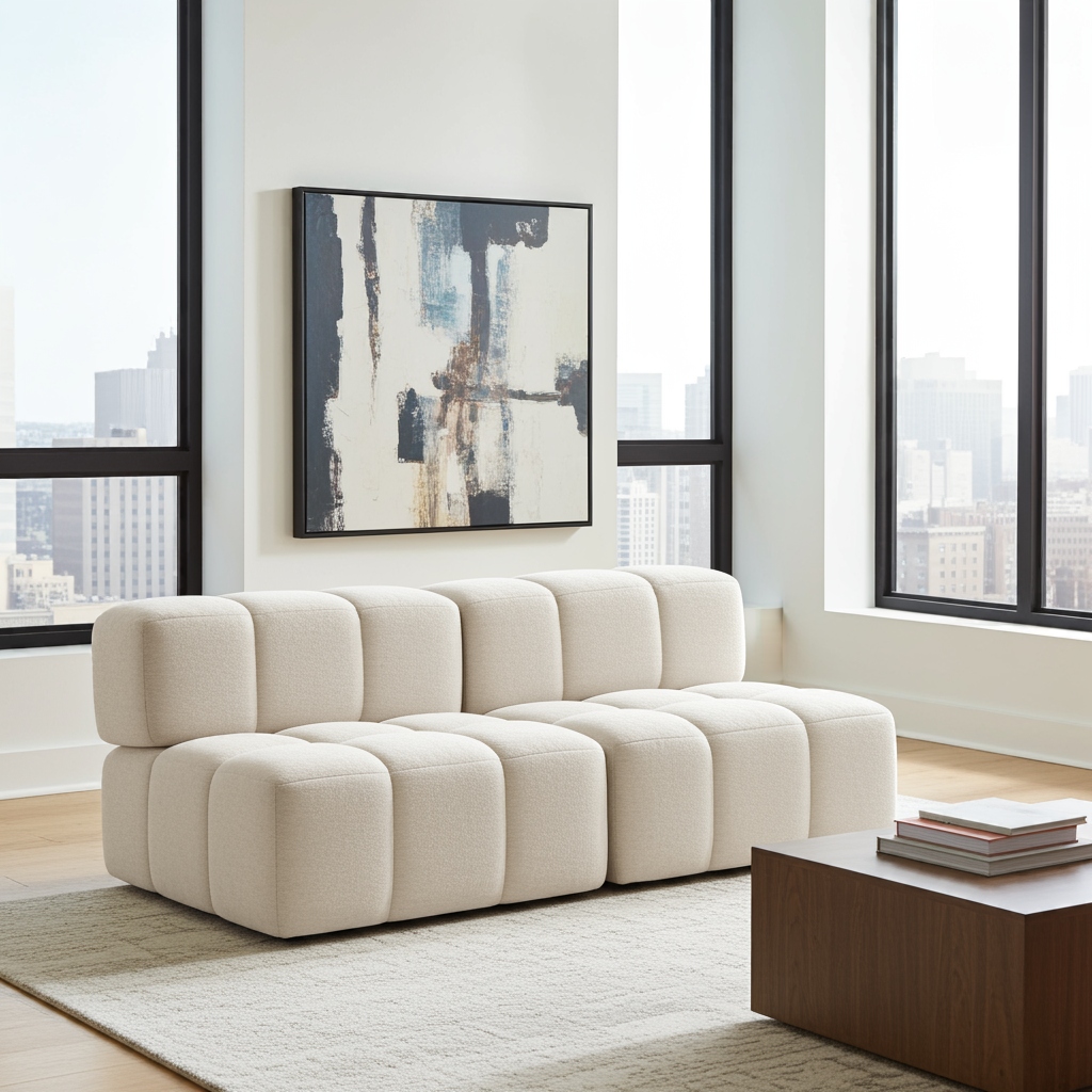 Moderní Dvoumístná Modulární Pohovka Do Obývacího Pokoje CLIXI 190 CM S Pružinami