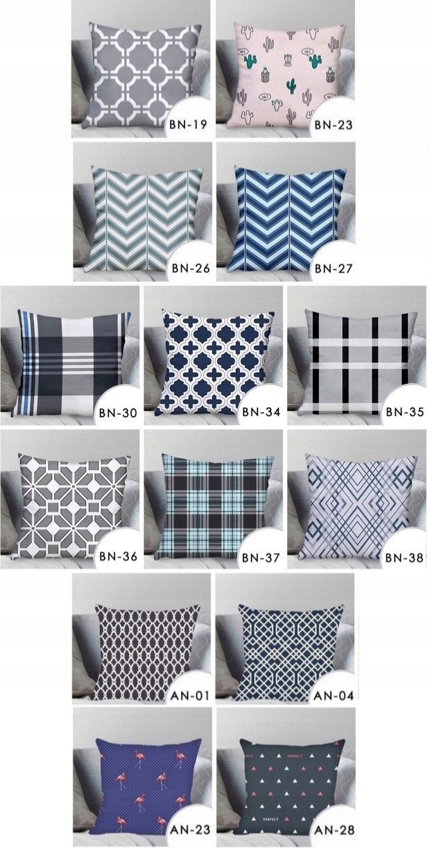 POSZEWKA NA PODUSZKĘ JASIEK 40x40 cm GRUBA BAWEŁNA Szerokość produktu 40 cm