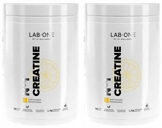 Lab One Sada 2x N°1 Creatine Lemon 500 g Citron Kreatin Svalová hmota