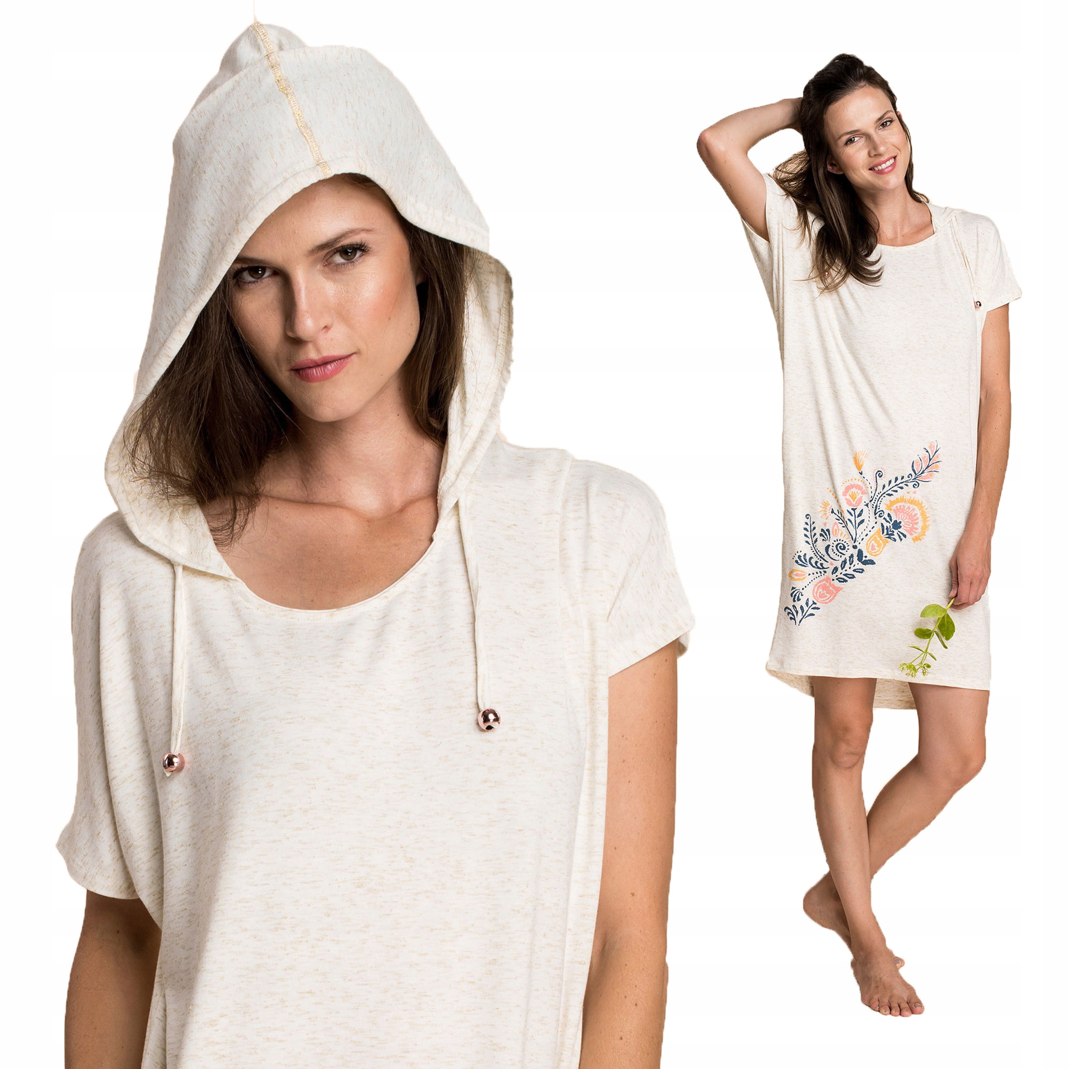 

Luźna Koszula Nocna_ Sukienka Lhd 460 A20_ Key_ L