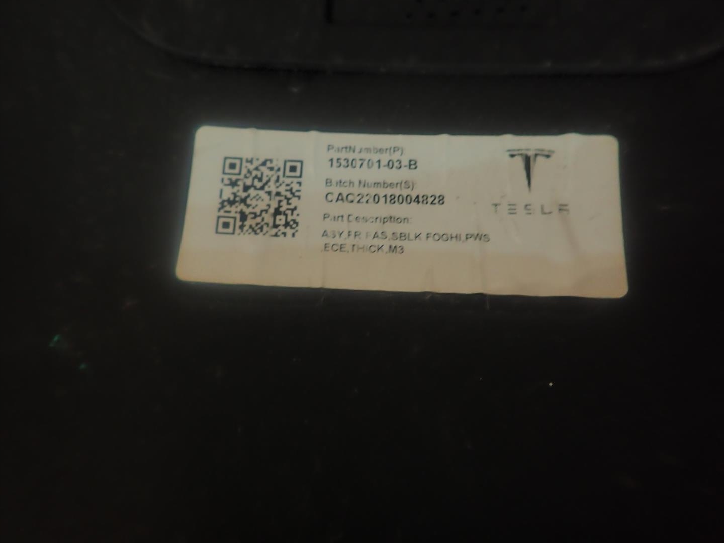 bumper front front TESLA 3 2017- 1530701-03-B