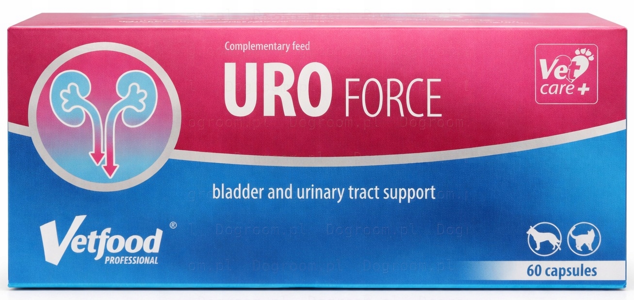 Vetfood UROforce 60 kapsułek wspomaganie układu moczowego dla psów i kotów