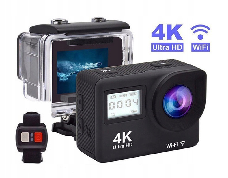 Sportovní Akční Kamera Automobilová Voděodolná 4K Ultra Hd Kamera