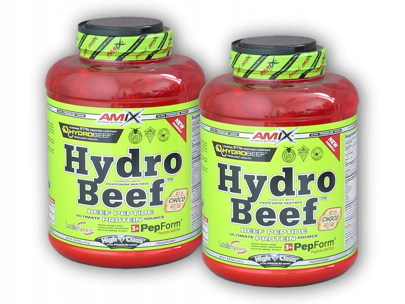 2x Hydro Beef 2000g peanut chocolate caramel
