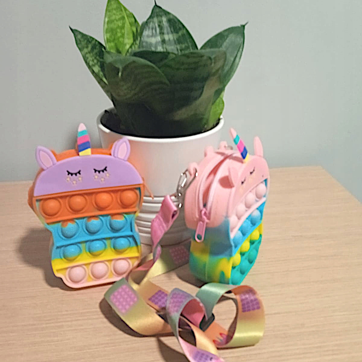 Torebka pop it torba portfel push bubble fidget dla dziewczynki jednorożec Płeć chłopcy