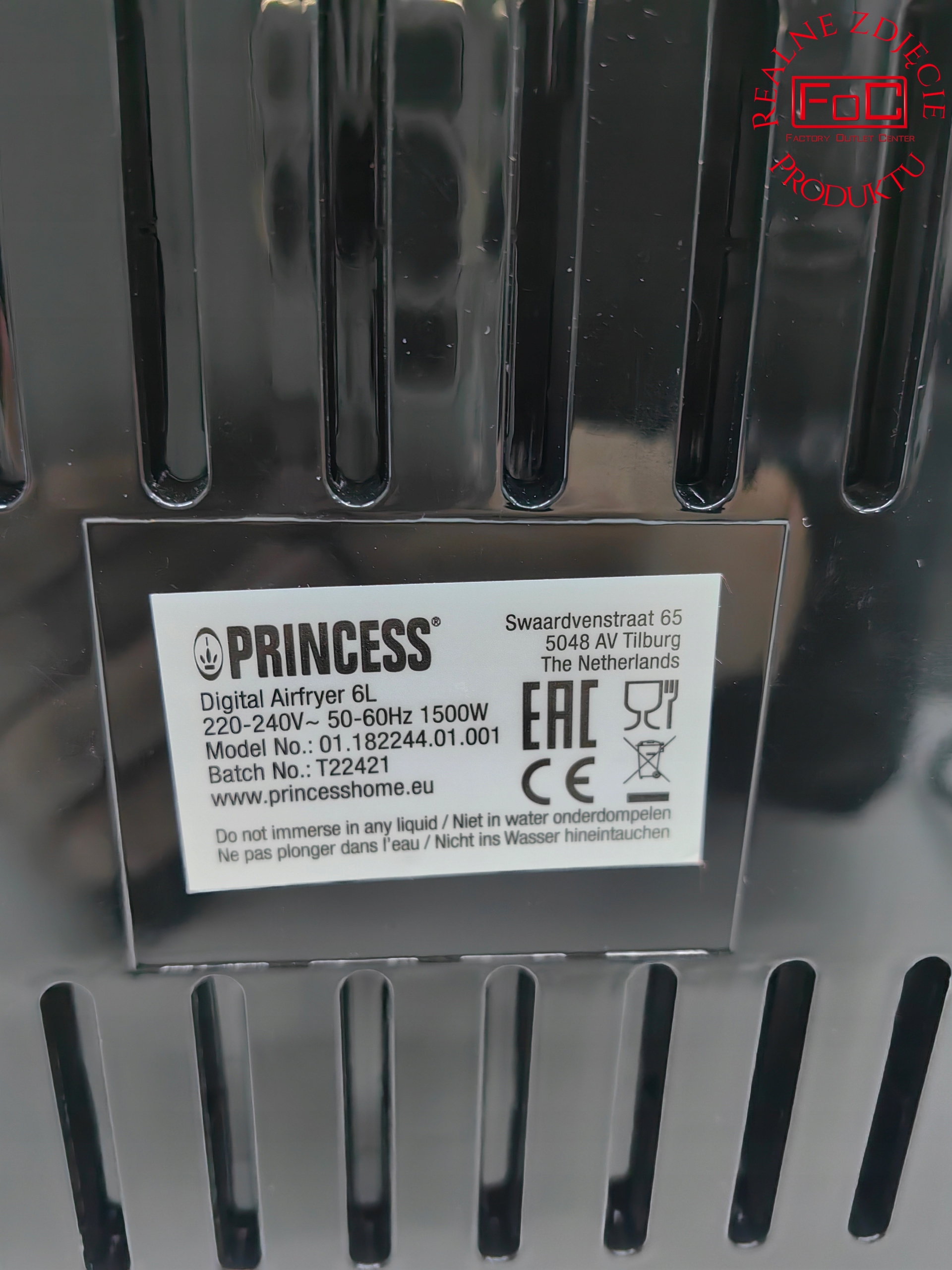 Princess 182244 Digital Airfryer 6L