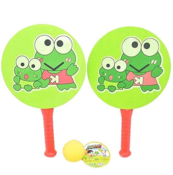 BADMINTON ZESTAW RAKIETKI PLAŻOWE PALETKI ŻABKI