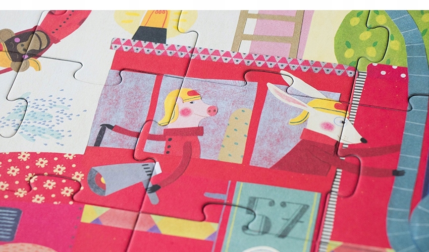 AB49 Puzzle Londji chcę być strażakiem strażak 36 Marka Londji