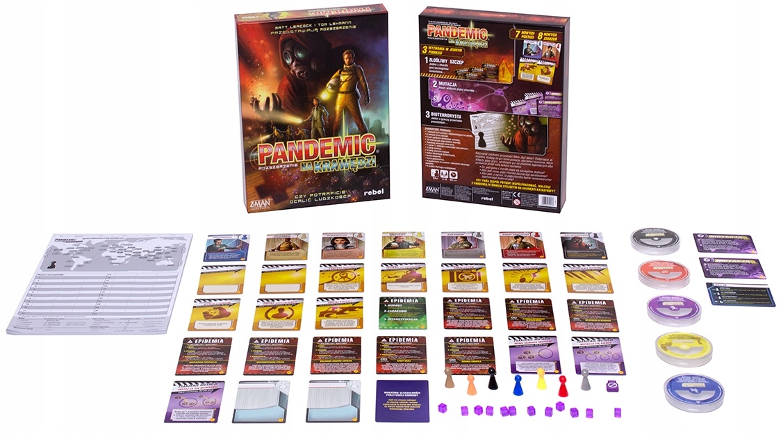 REBEL Gra PANDEMIC: Na krawędzi | Dodatek PL Minimalna liczba graczy 2