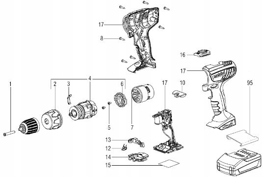 METABO SILNIK DO WKRĘTARKI BS 18 LI Rodzaj silnik