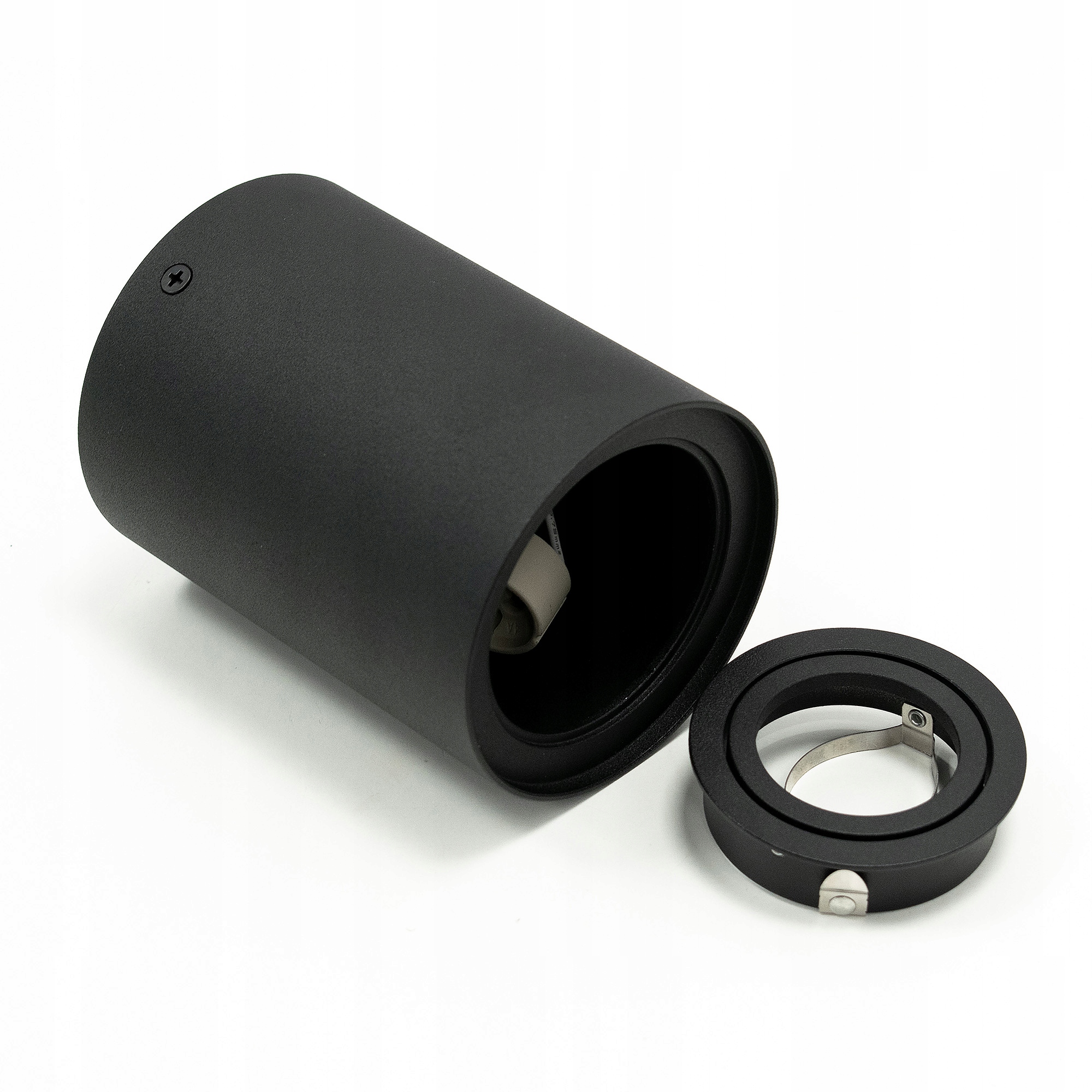 OPRAWA NATYNKOWA HALOGENOWA TUBA RUCHOMA GU10 CZARNA EDO Długość 12.5 cm