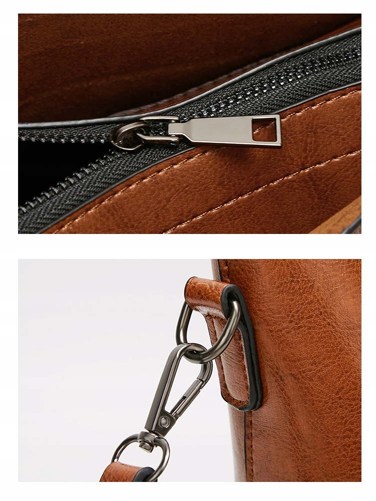 POJEMNA SKÓRZANA TORBA DAMSKA MIEJSKA TOREBKA Płeć kobieta