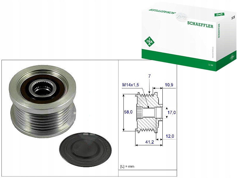 Řemenice Alternátoru Toyota 2,2D-D4 05- Avensis
