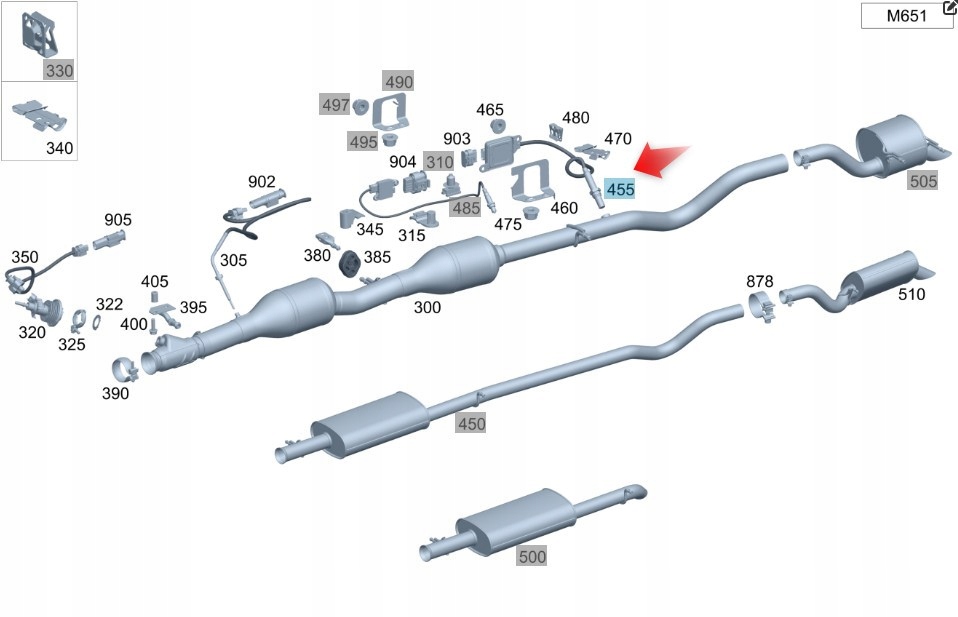 Senzor Nox Mercedes Oe Mercedes A0009052519