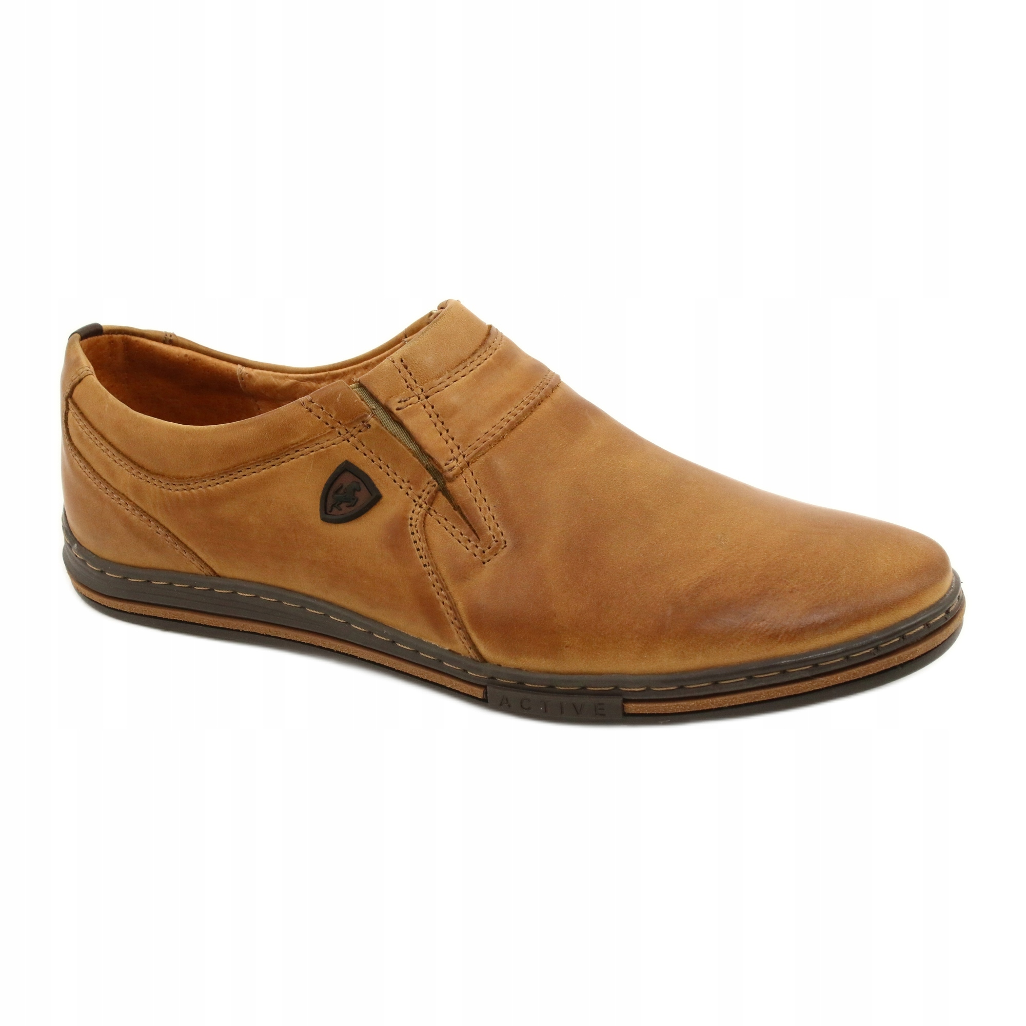 

Mokasyny męskie Buty Męskie Skóra 362 Rudy r.41