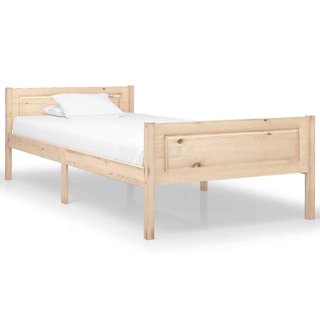 Manželská postel dřevěná Greatstore 322097 100x200 odstíny hnědé