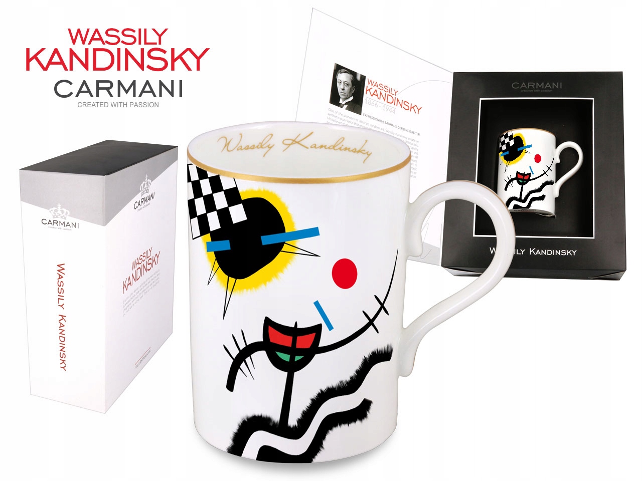 Keramický Hrnek Wassily Kandinsky Contrasting Sounds Dárek Čaj