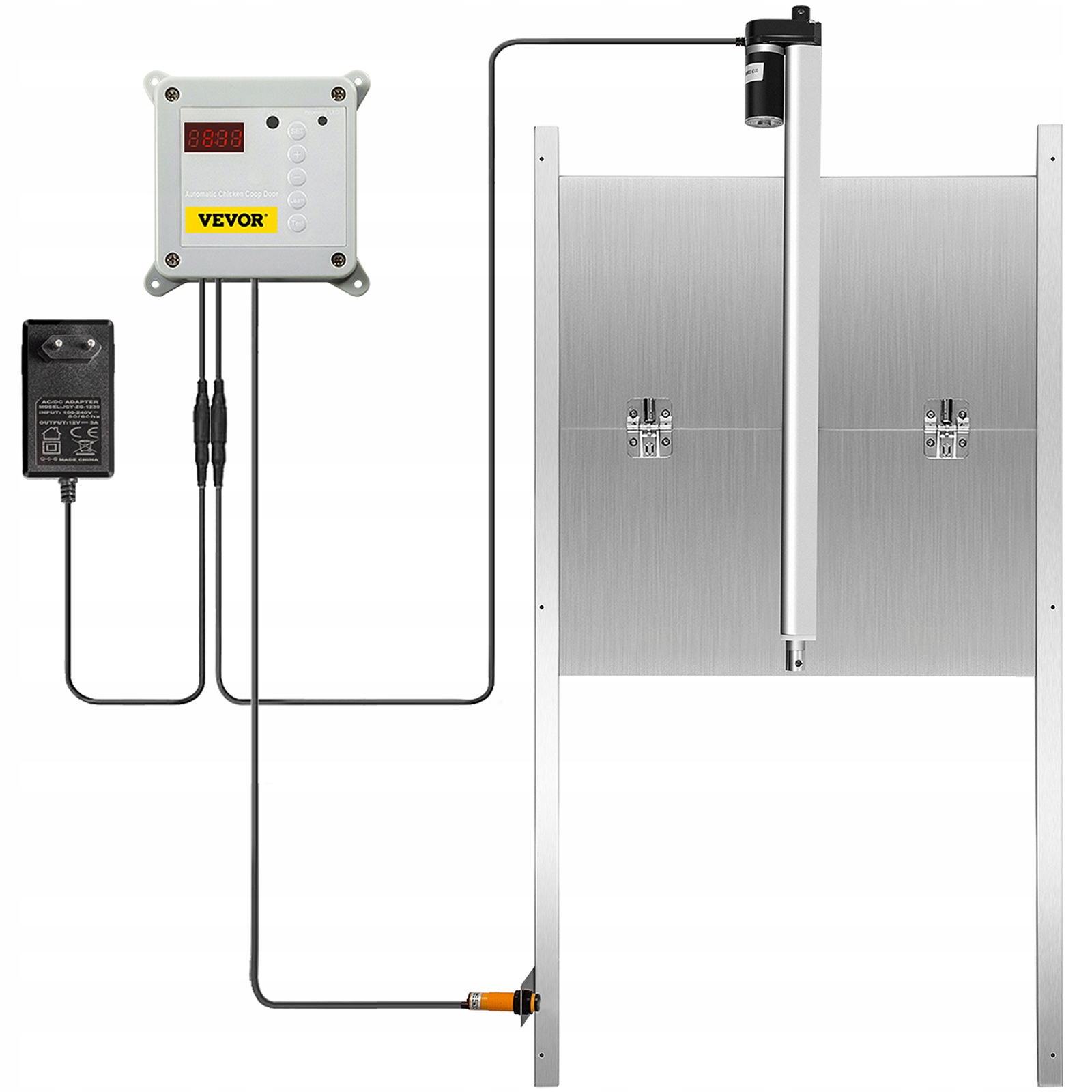 Automat Drzwi do Kurnika Timer Światło Otwieranie