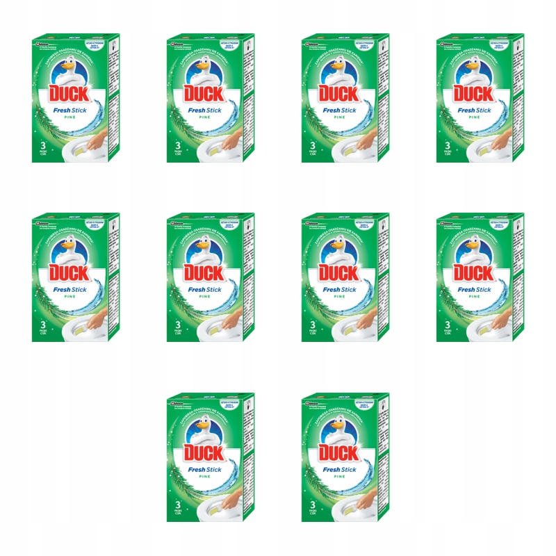 Duck Fresh Stick – gelové pásky na toalety s lesní vůní 3 x 9 g X10