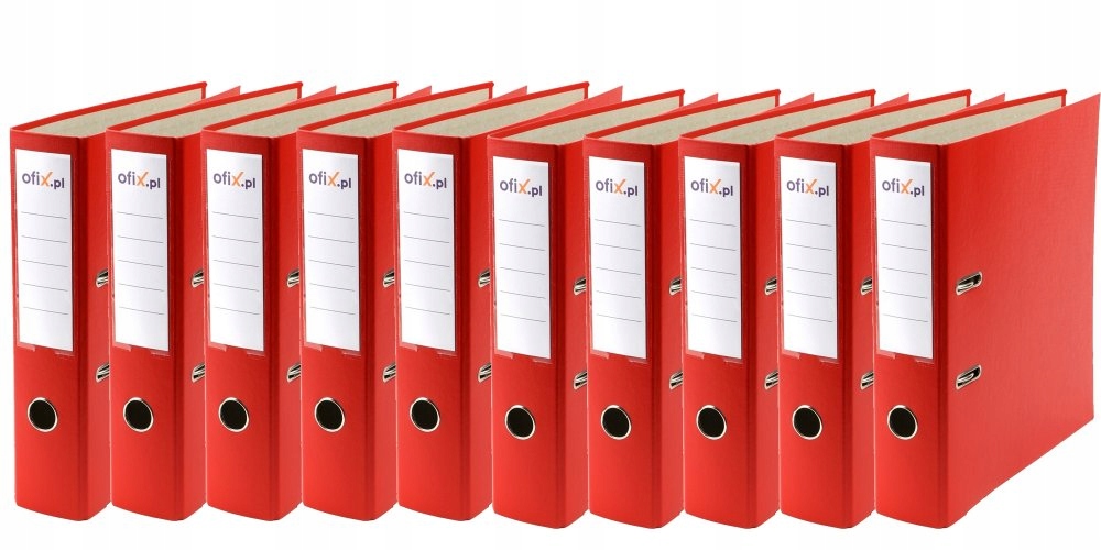 

10 x Segregator Biurowy A4 75mm Szeroki Okuty