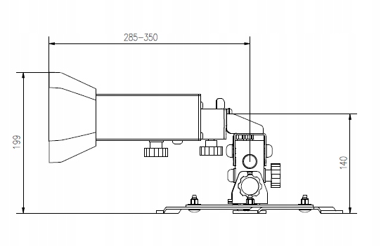 Edbak WPMV-JVC-RS350 uchwyt ścienny 28-35cm czarny Typ uchwytu ścienny