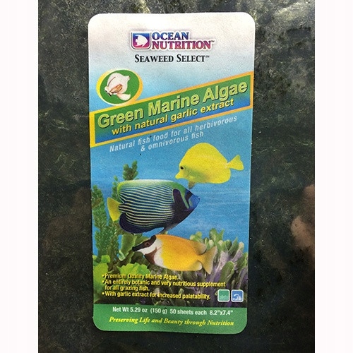 Mořské Řasy Zelené Pro Ryby Krmivo Ocean Nutrition 50 Listů 150 G