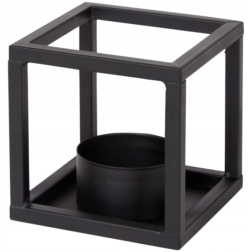 ŚWIECZNIK CZARNY METALOWY NA PODGRZEWACZE LOFT Marka inna