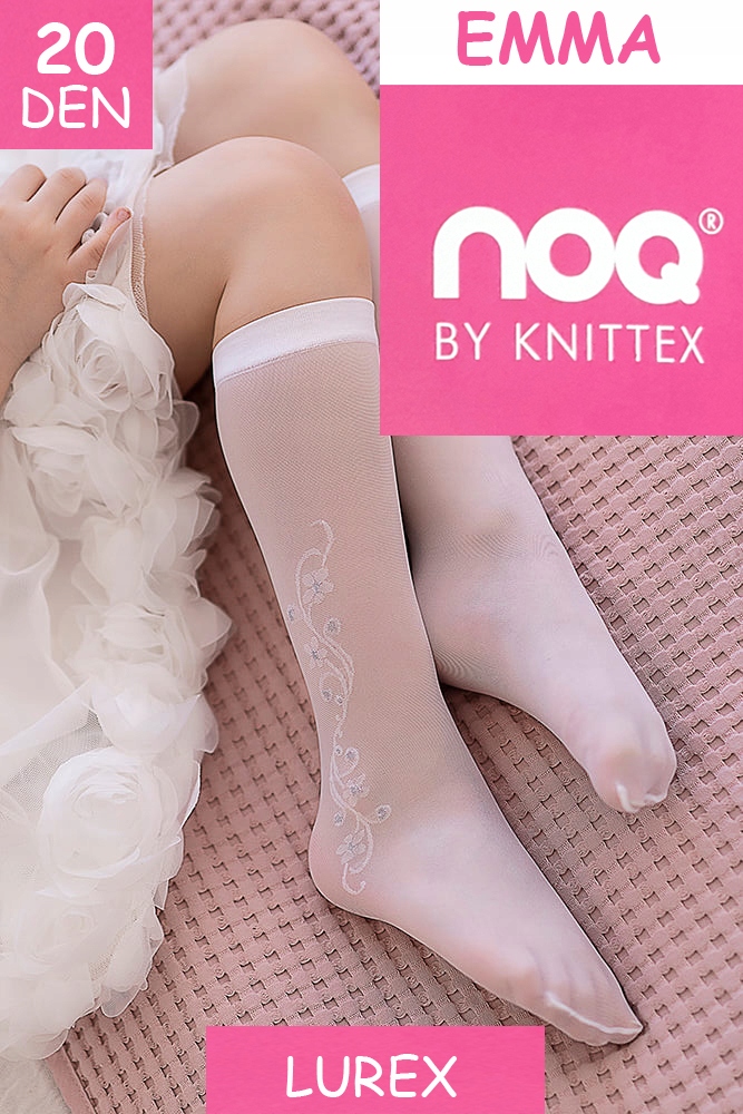 

knittex Emma podkolanówki 20 den Wzór lurex Uni