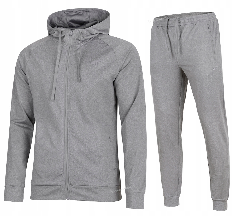 4F Męski Dres Sportowy Treningowy Komplet Bluza Spodnie rozm L