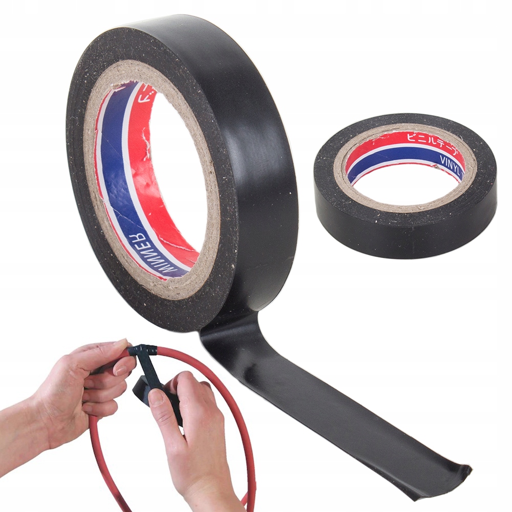 MOCNA TAŚMA IZOLACYJNA PCV CZARNA WODOODPORNA 18m