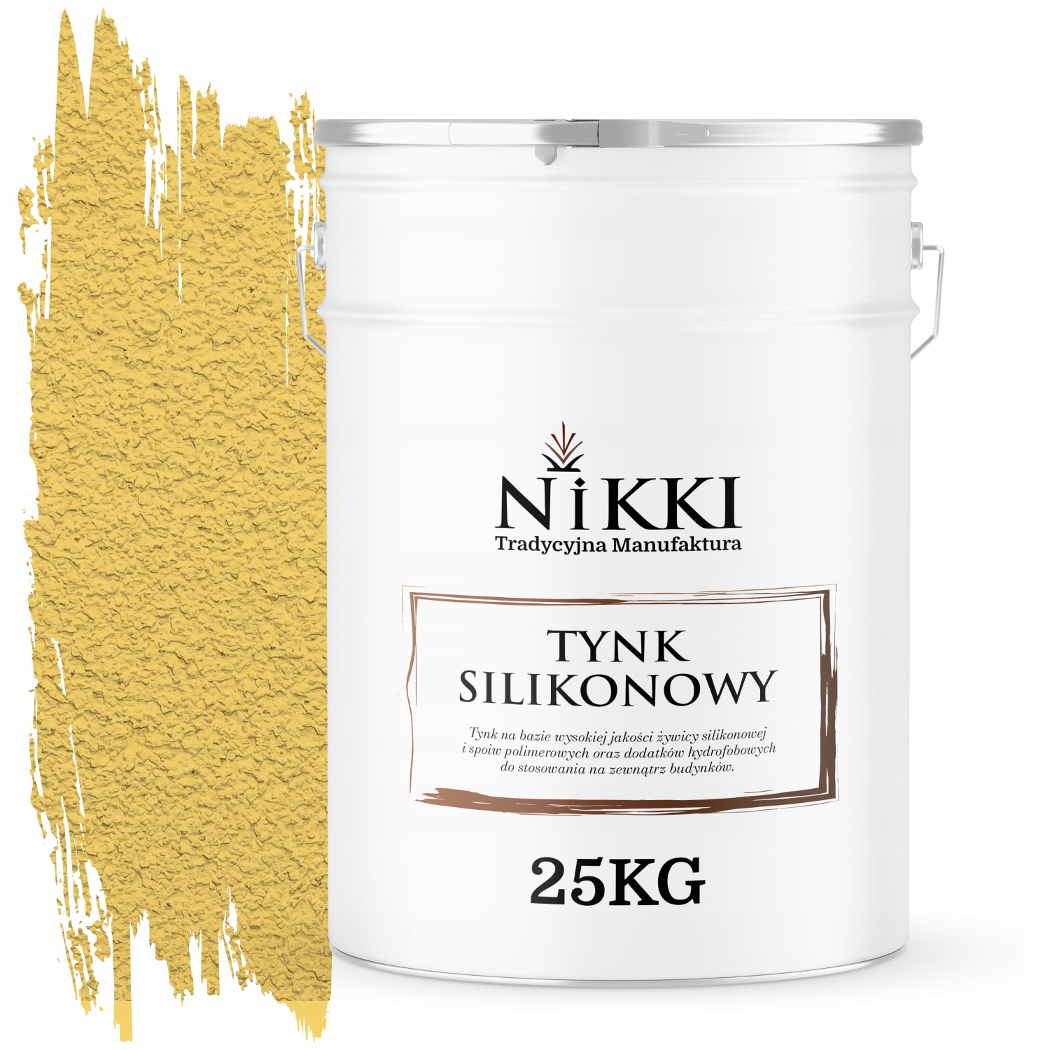 Silikónová Fasádna Omietka Žltá Citrónová F624 25KG Granulácia 3.0 mm