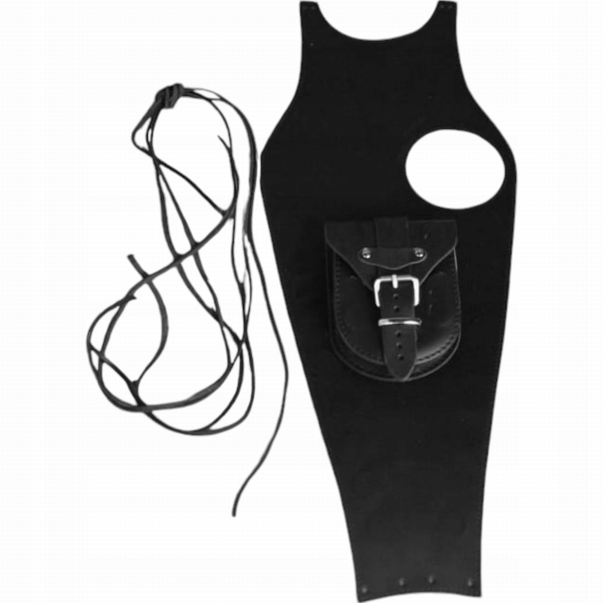 Pás na nádrž Kožená kravata Junak M12 bez cvočkov