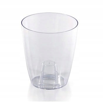 Doniczka osłonka storczyka TRANSPARENTNA DUŻA 16cm