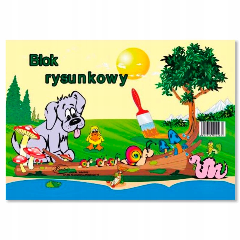 

Blok rysunkowy biały A4 19 kartek 80g/m²