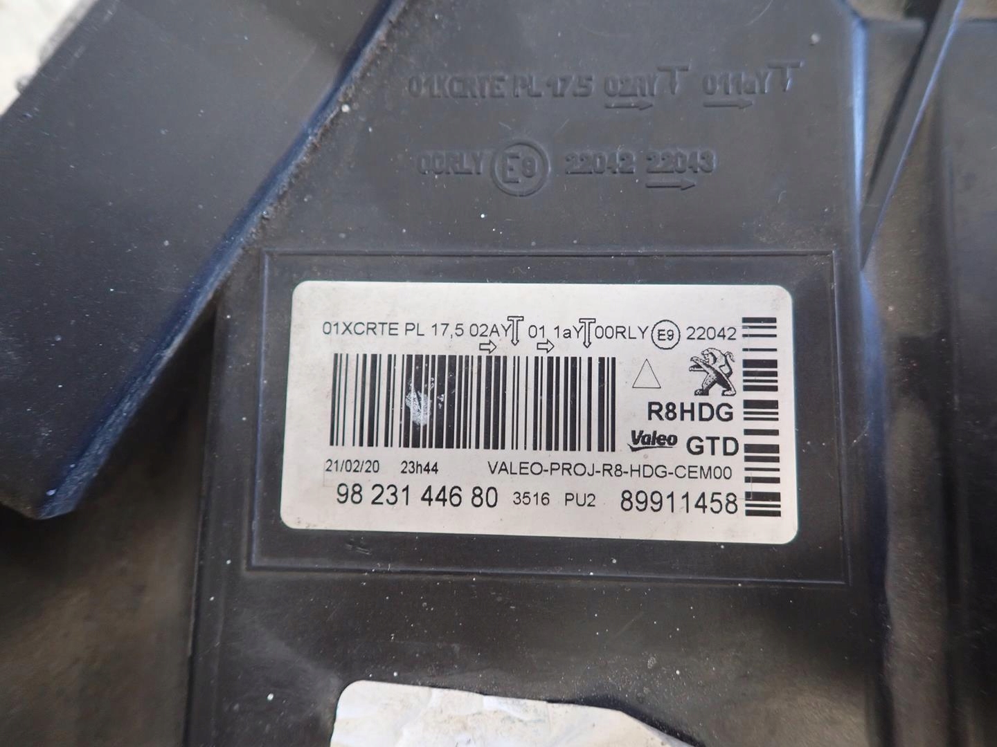 light front front left PEUGEOT 508 II 2019- FULL LED 9823144680