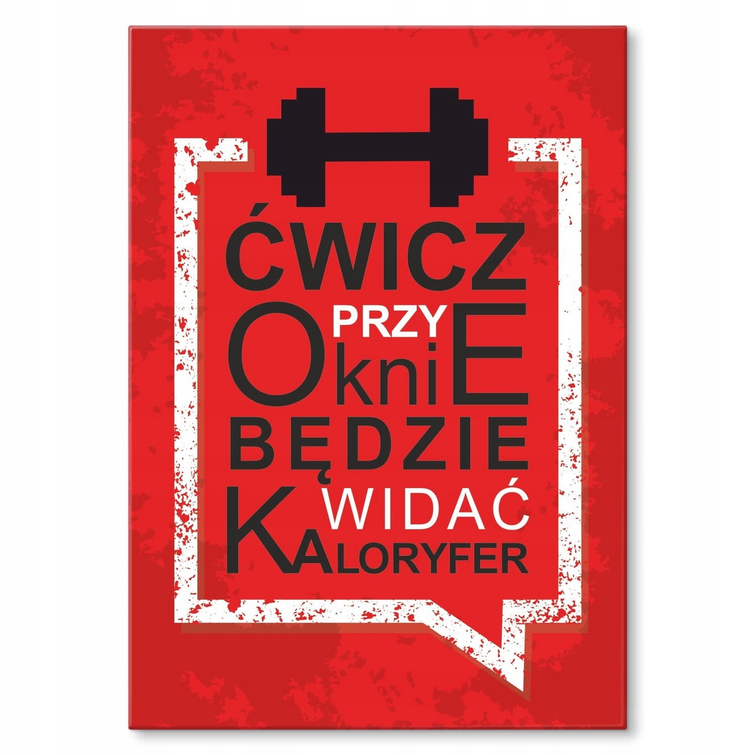 

Obraz Metal Blacha Fitness Siłownia Humor Ozdoba