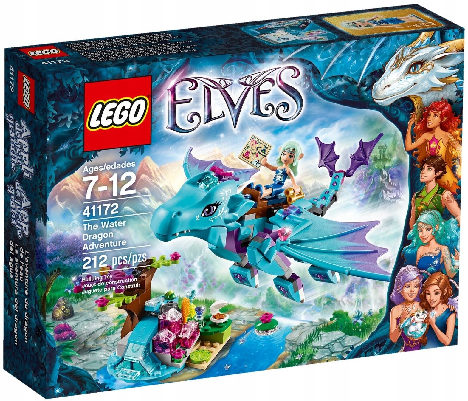 Lego Elves 41172 Dobrodružství draka vody Nové