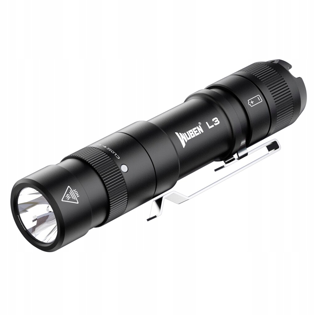 Latarka taktyczna akumulatorowa Edc Wuben L3 Black 3000 lumenów