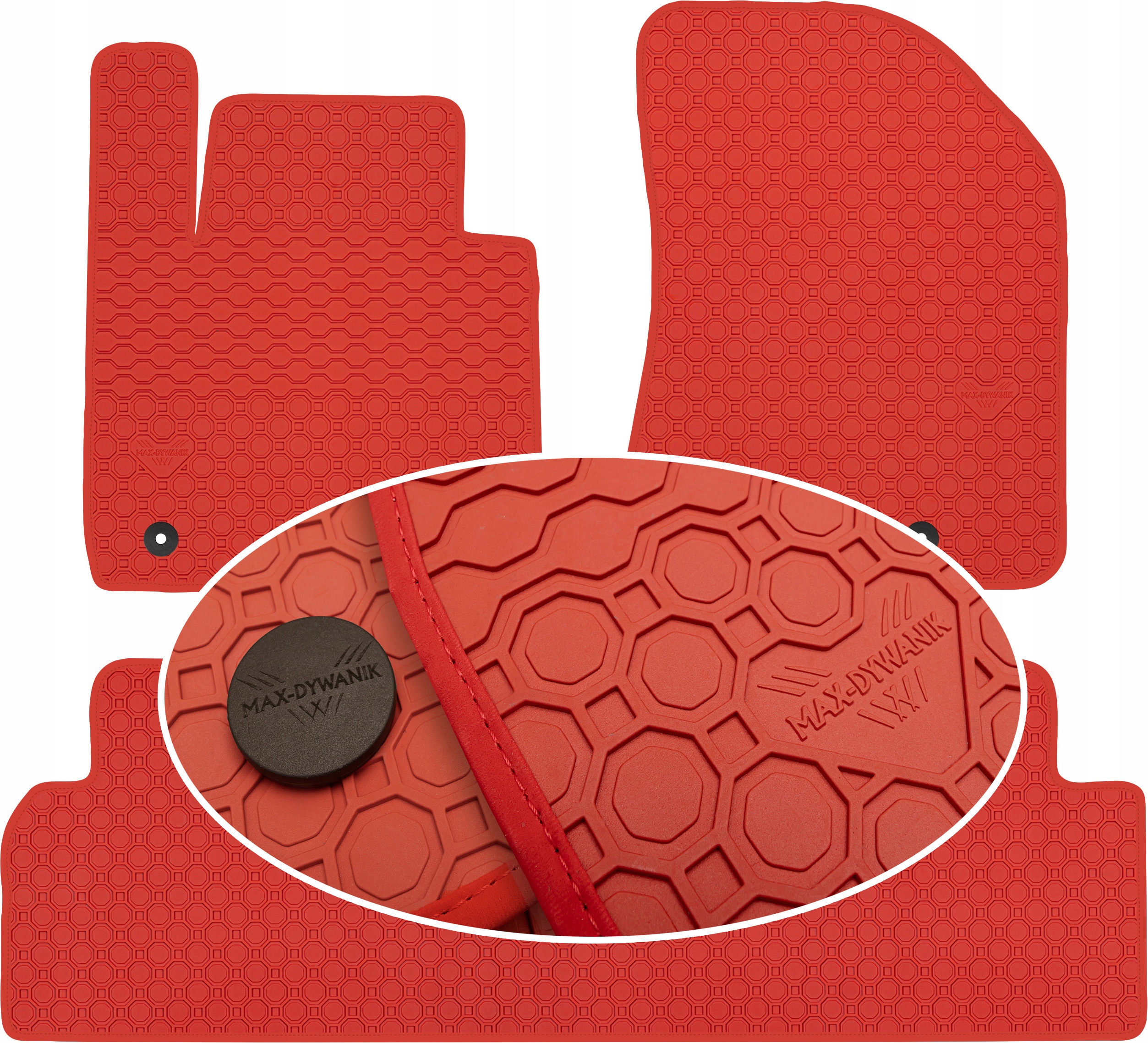 Kia Carens III 5os 2013-2018 Koberce Červené