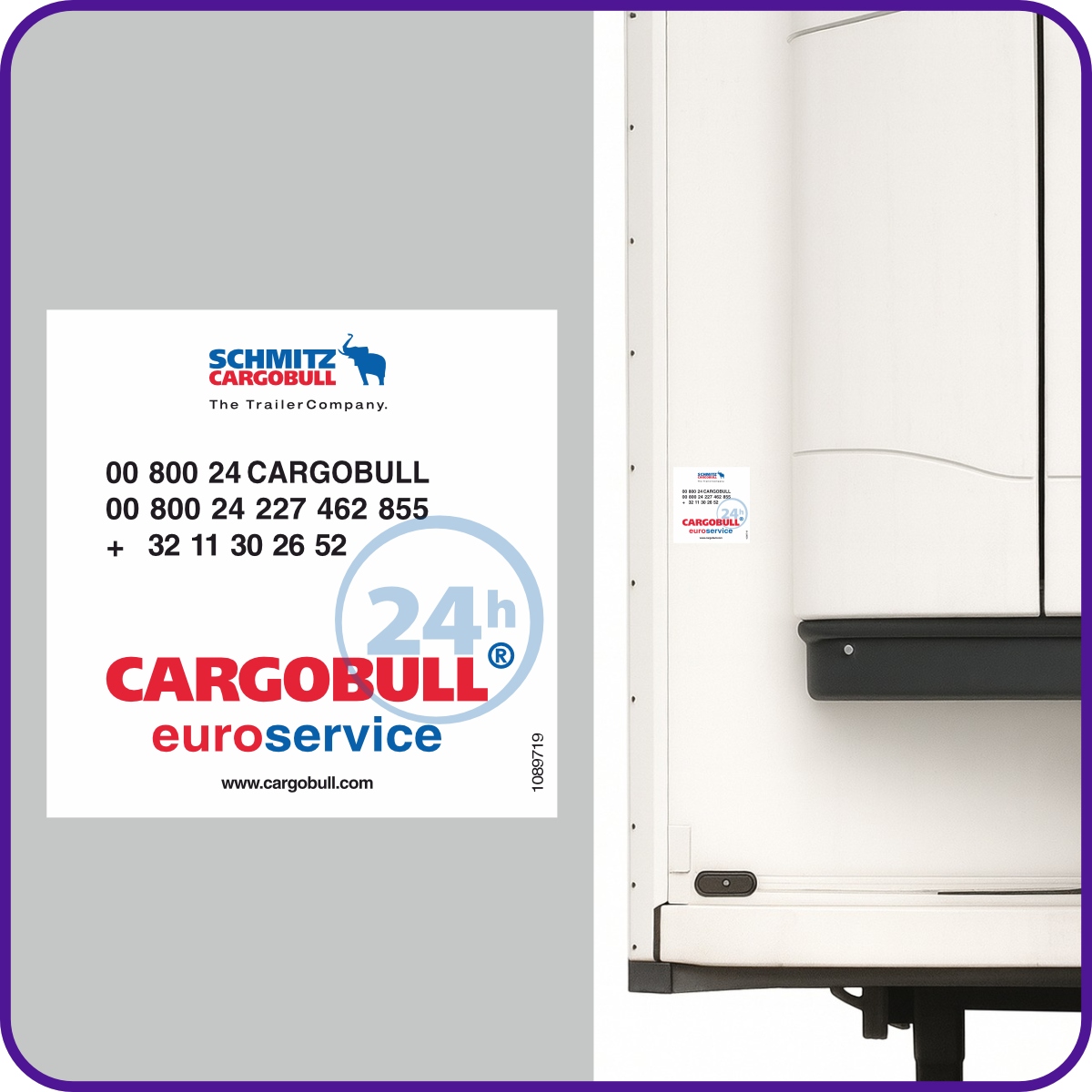 Naklejka Premium Cargobull Euroservice Do Chłodni Schmitz Cargobull
