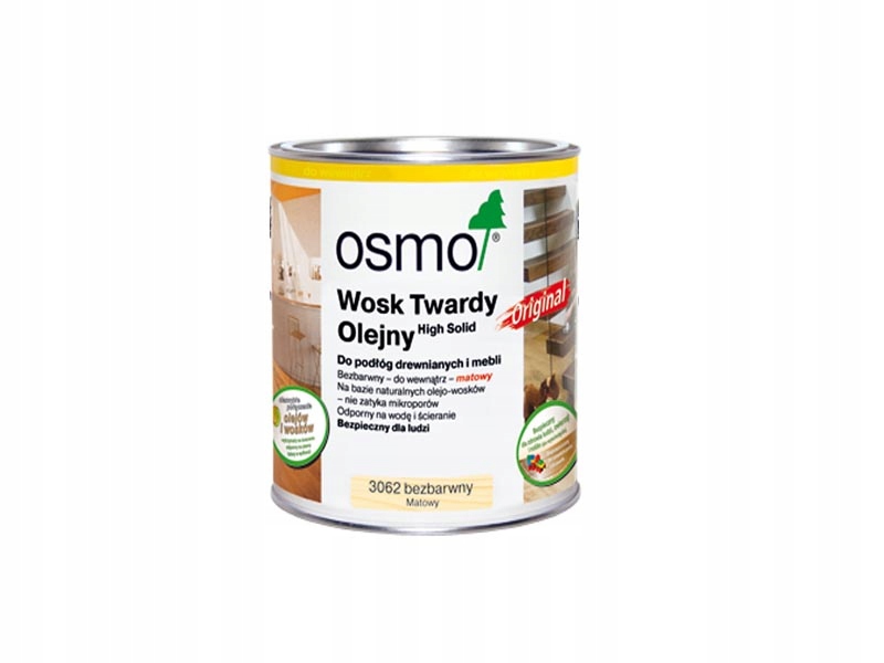 Osmo Wosk Twardy Olejny 3062 Matowy 0,75L