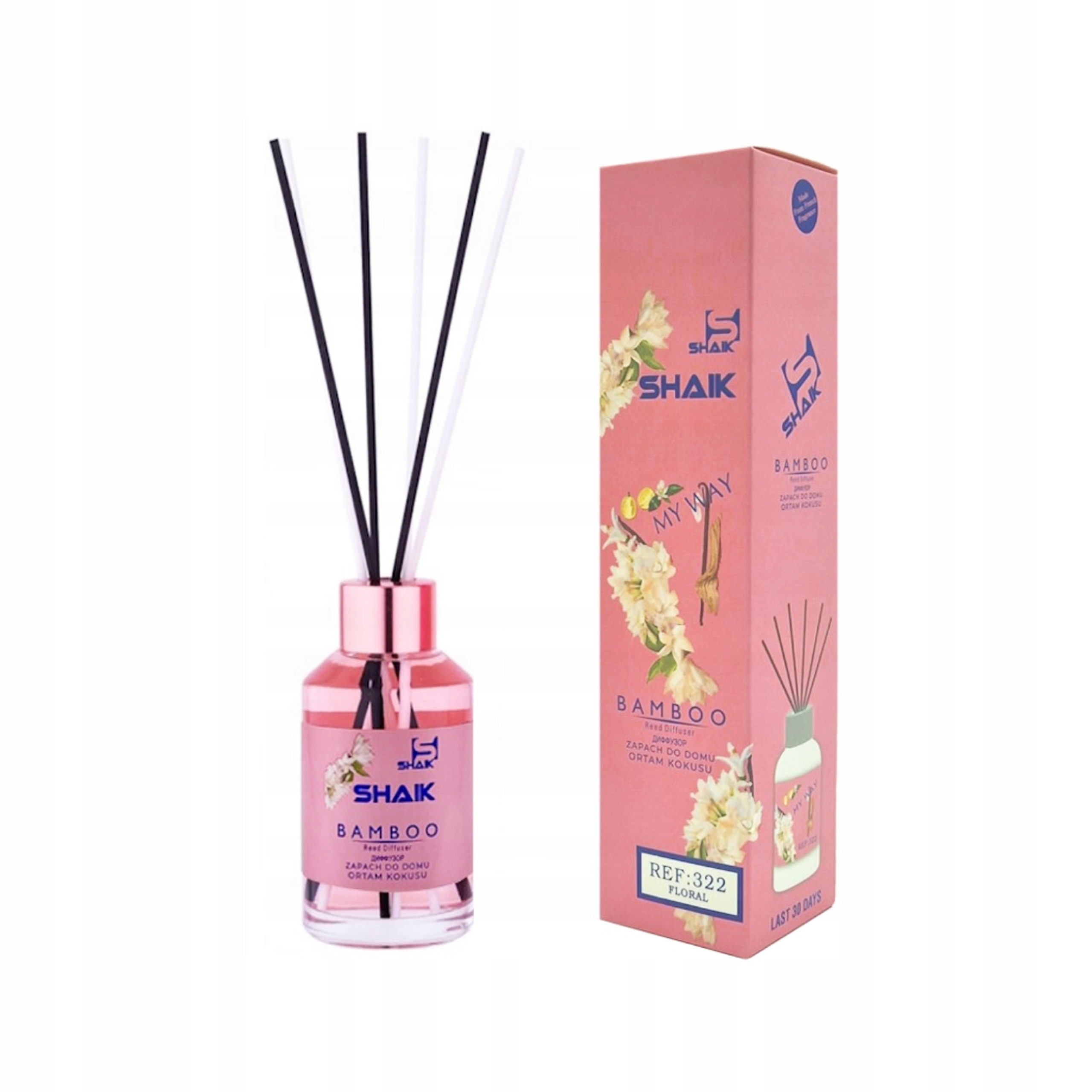 ODŚWIEŻACZ POWIETRZA SHAIK PATYCZKI ZAPACH DO DOMU DYFUZOR FLORAL MY WAY Stan opakowania oryginalne