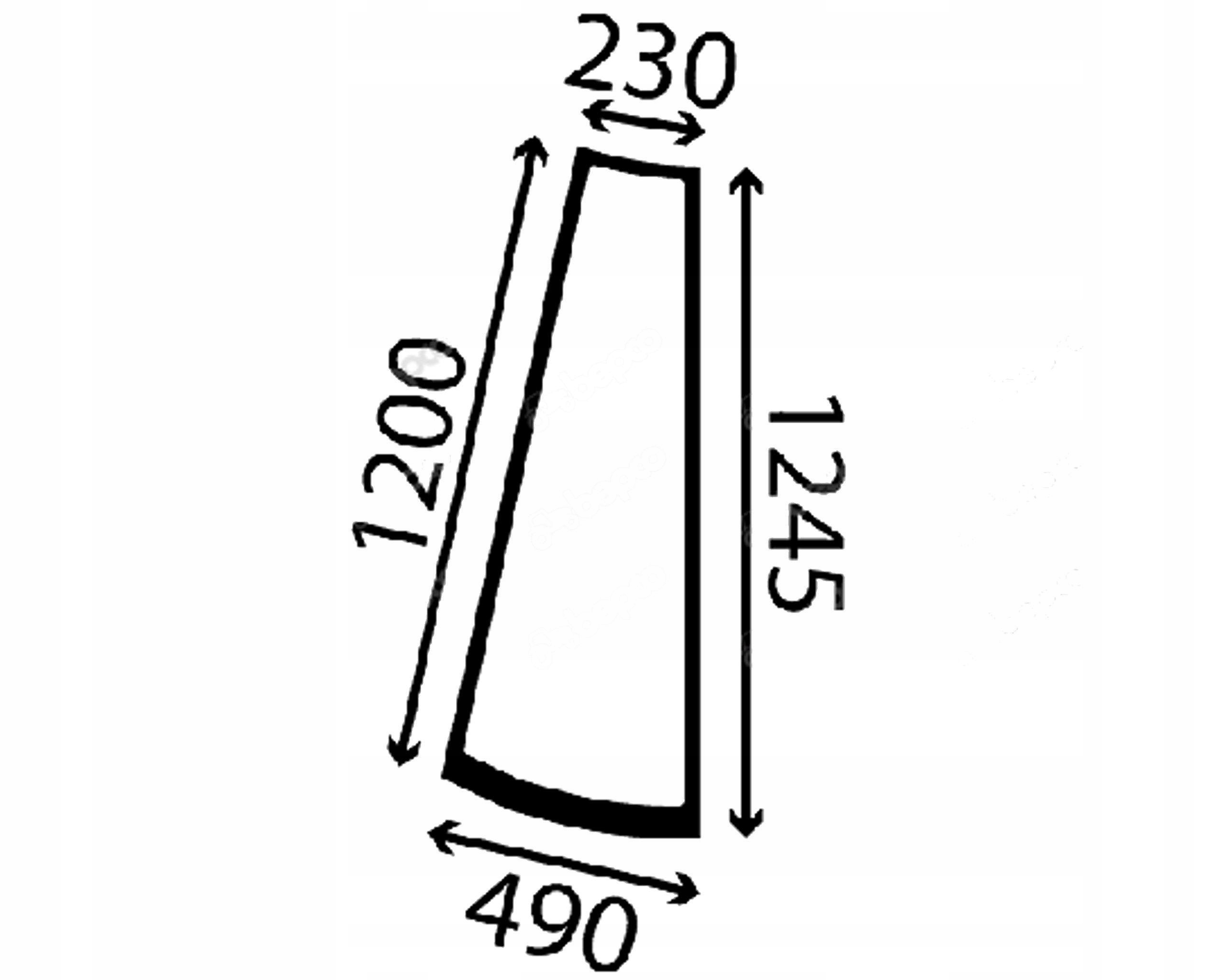 sklo Jcb rohové levé 827/20340