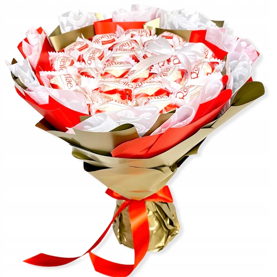 Słodki bukiet z pralin Raffaello na Urodziny 18 20 25 30 40 50 60