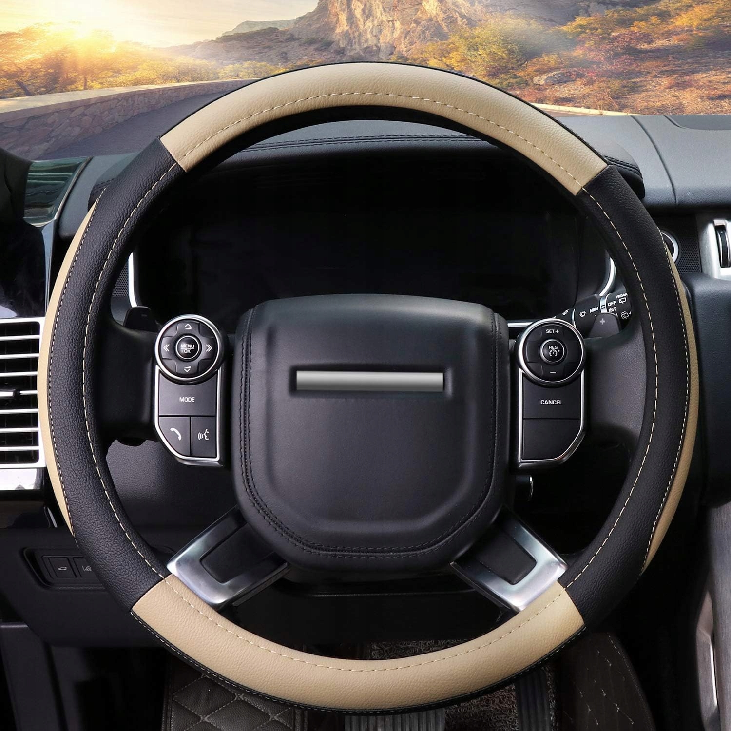 Pokrowiec na kierownic? ze skóry z mikrofibry Rozmiar uniwersalny S M Producent inny