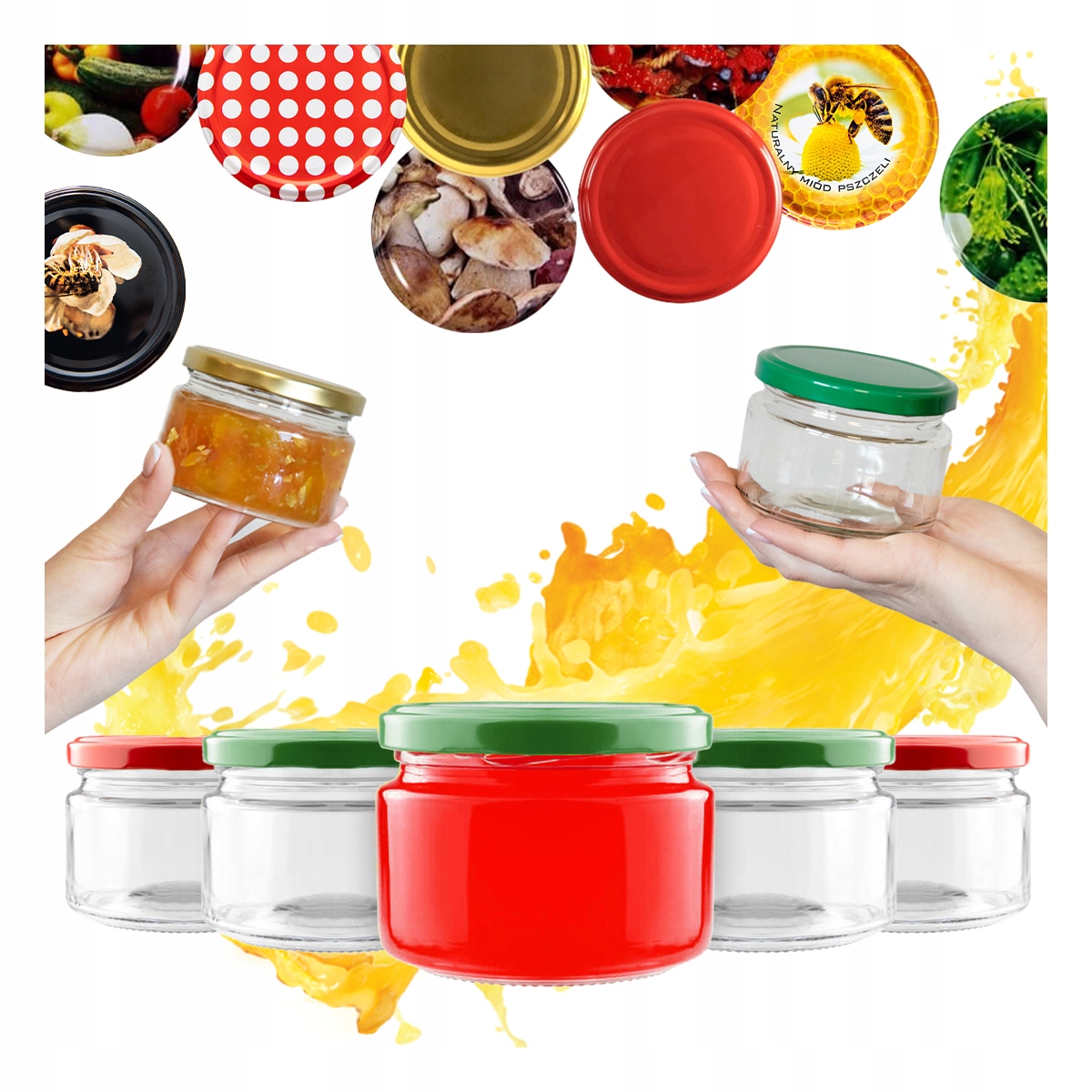 50 x Sklenice Poma 265 Ml Na Med Zavařeniny Džem Džemy Dezerty