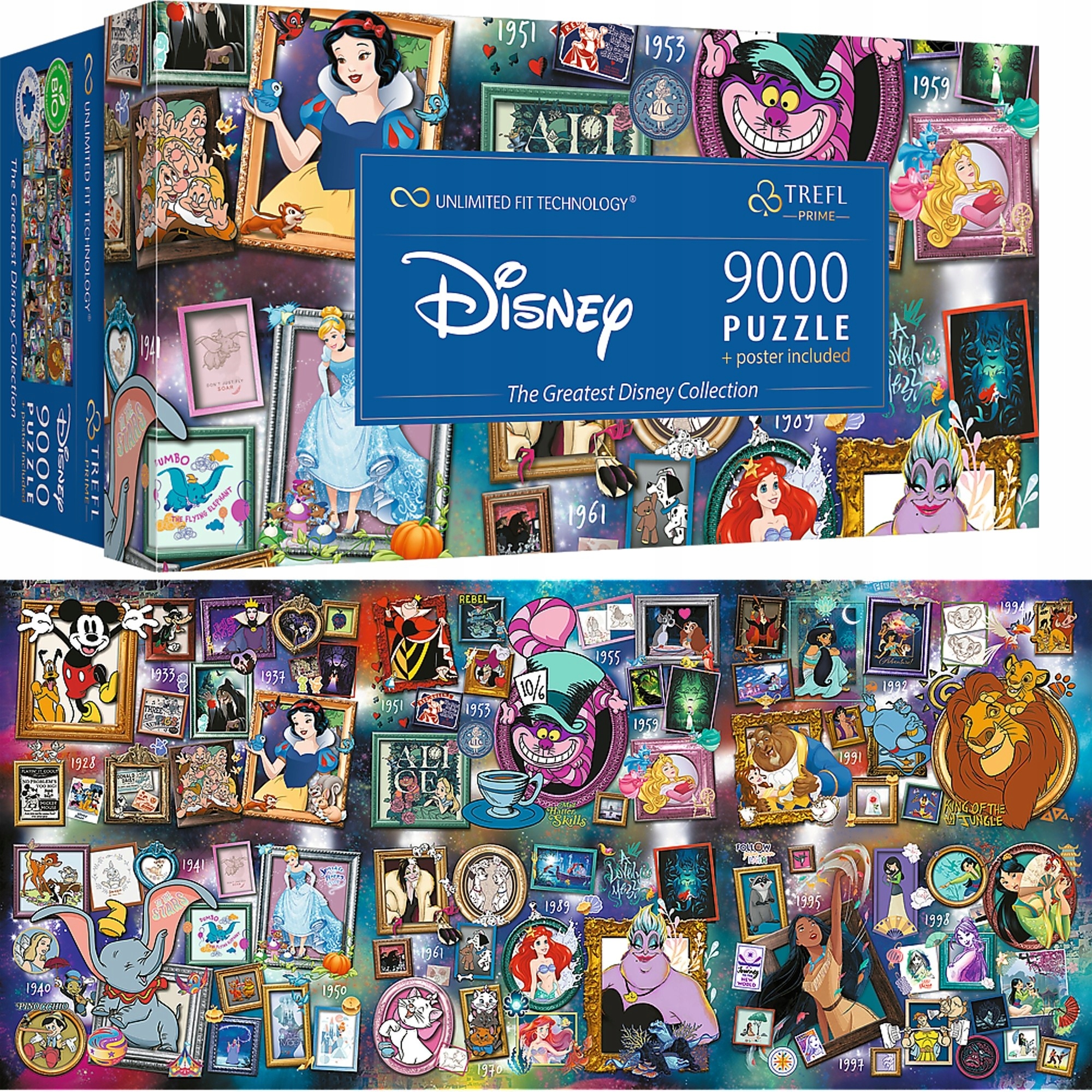 Puzzle 9 000 pièces Trefl Prime UFT - Collection Disney - Blanc