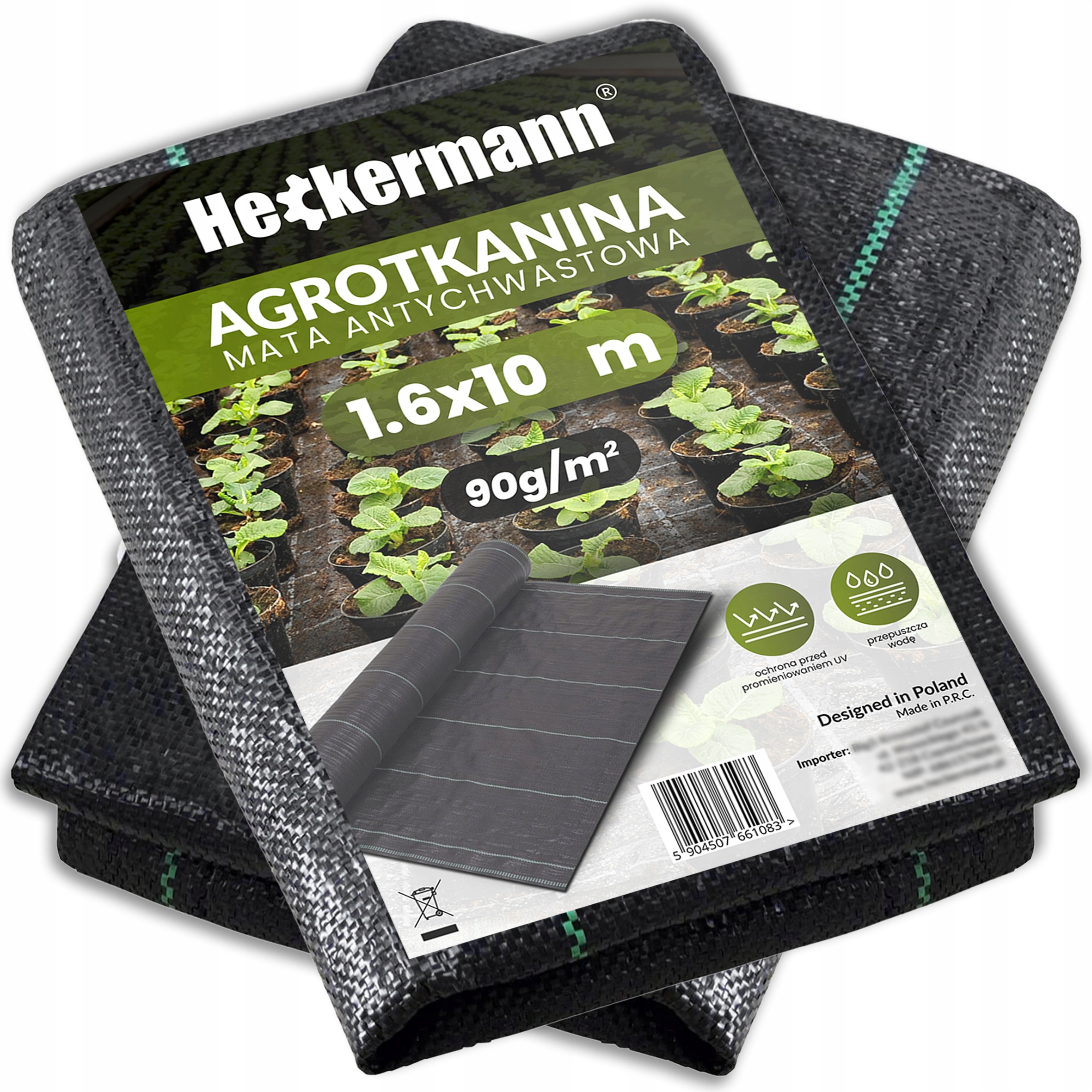 

Agrowłóknina Agrotkanina Antychwastowa 1,6x10m 90g
